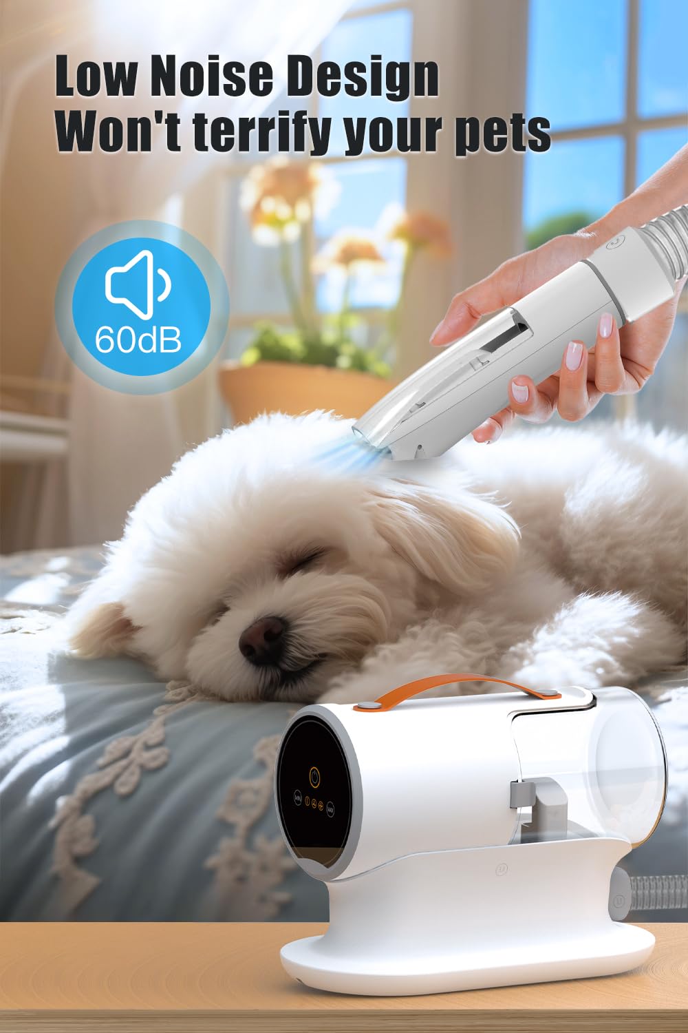 Dog Vacuum for Shedding Grooming, 12000pa Suction Dog Hair Vacuum