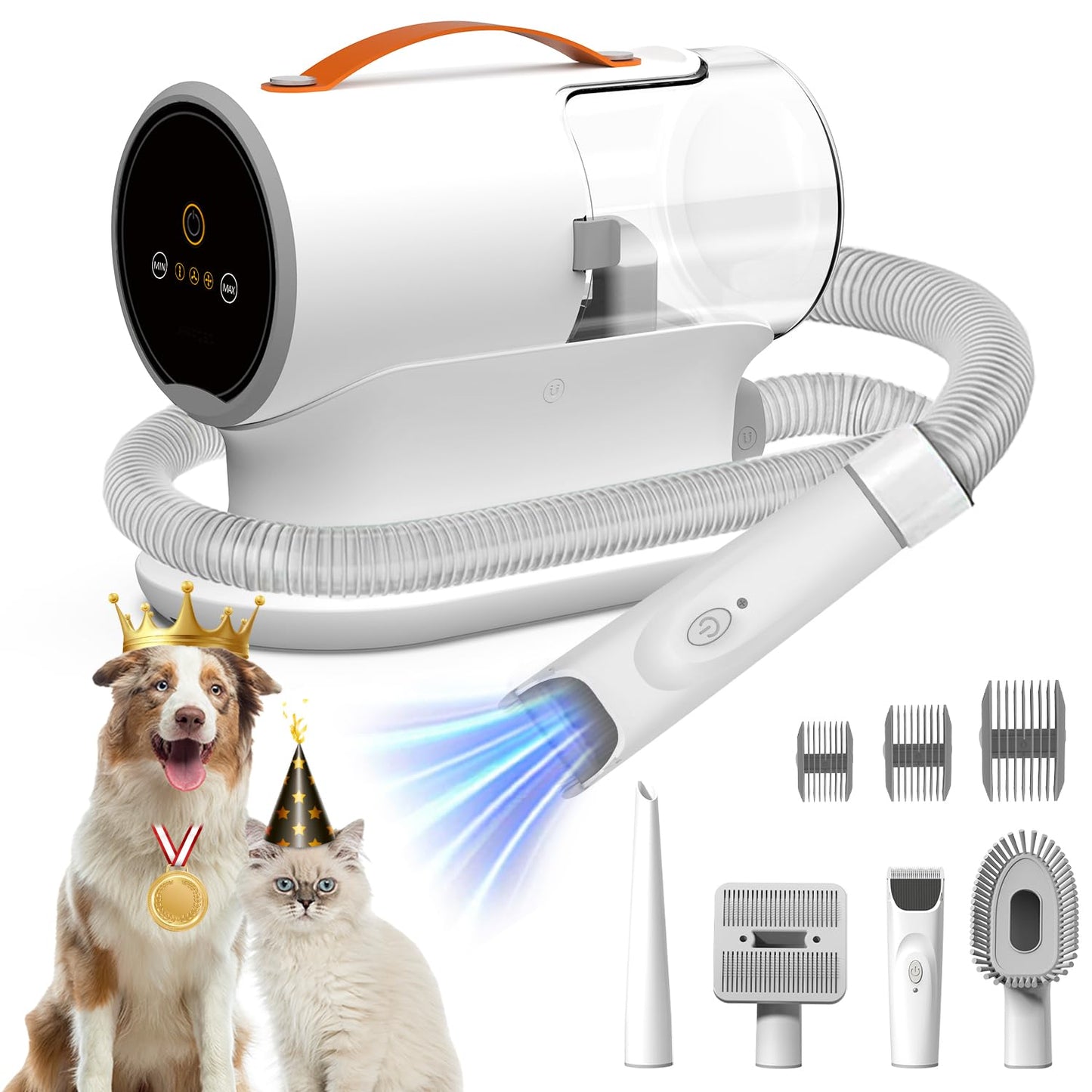 Dog Vacuum for Shedding Grooming, 12000pa Suction Dog Hair Vacuum