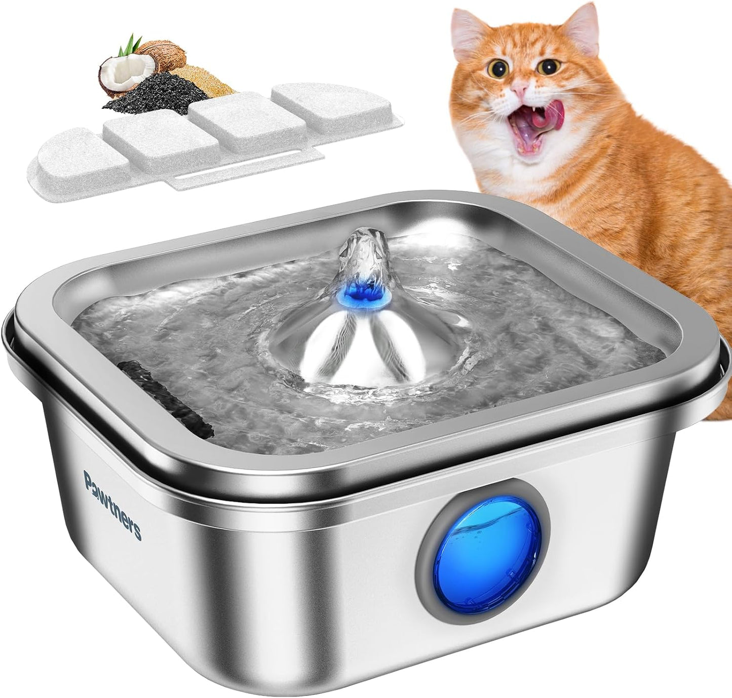 Cat Water Fountain Stainless Steel