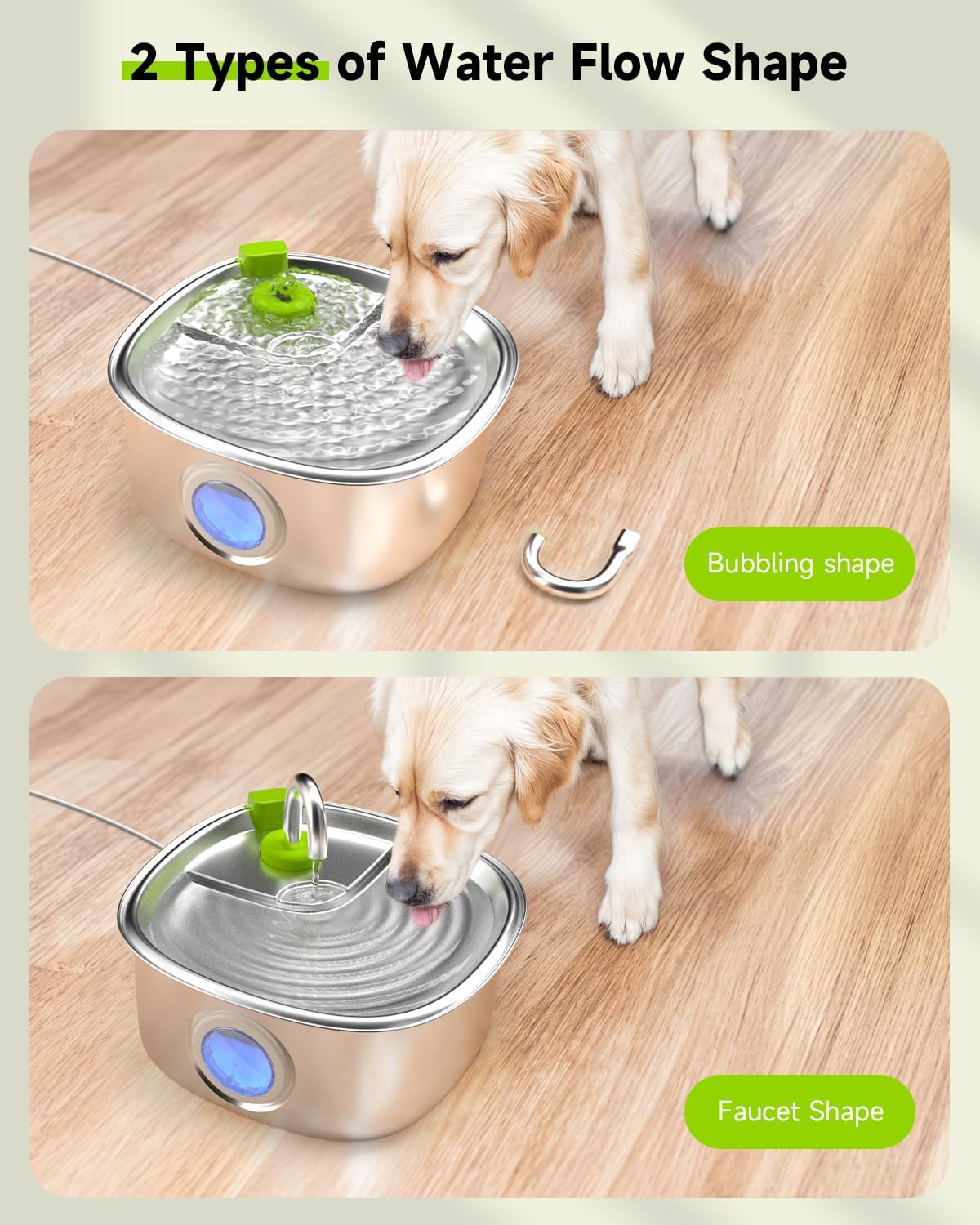 Dog Water Fountain Stainless Steel