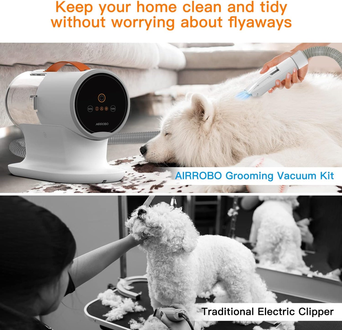 AIRROBO Dog Grooming Vacuum PG100