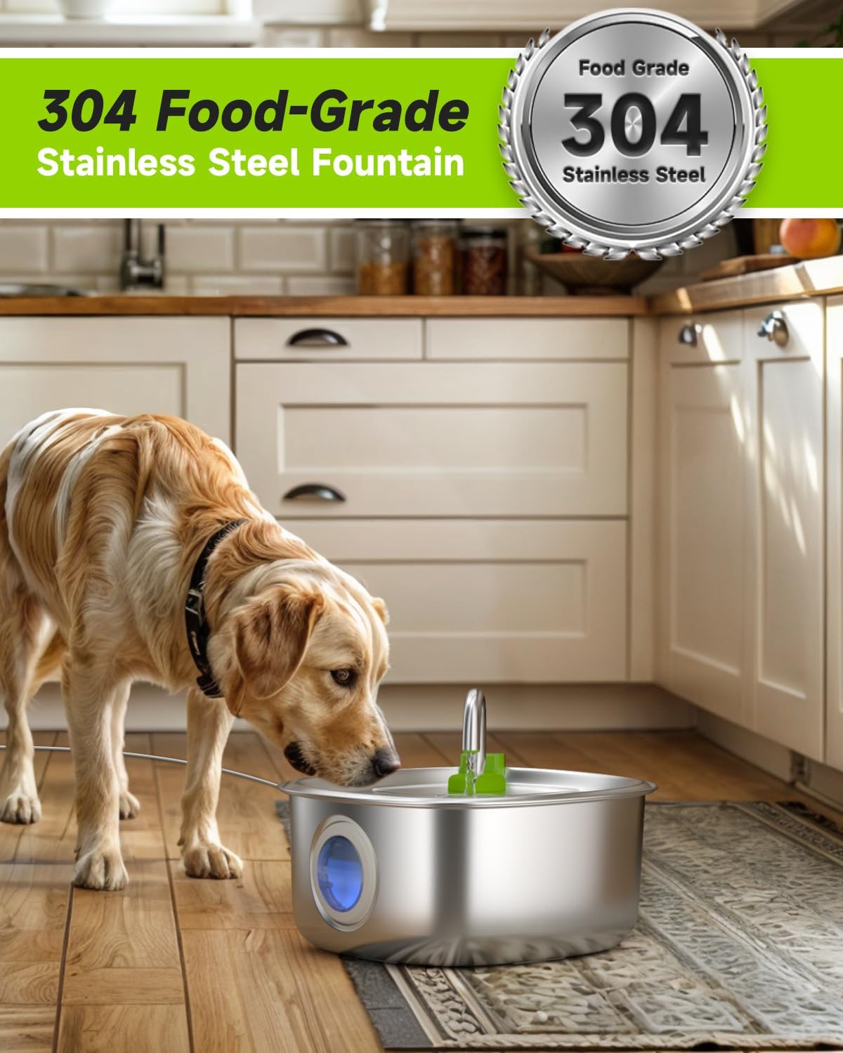 Dog Water Fountain Stainless Steel